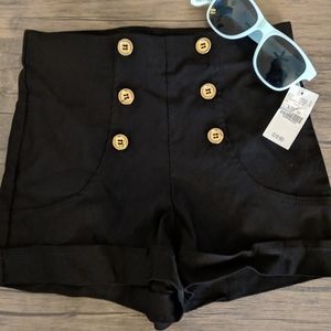 NWT Black Dressy Shorts